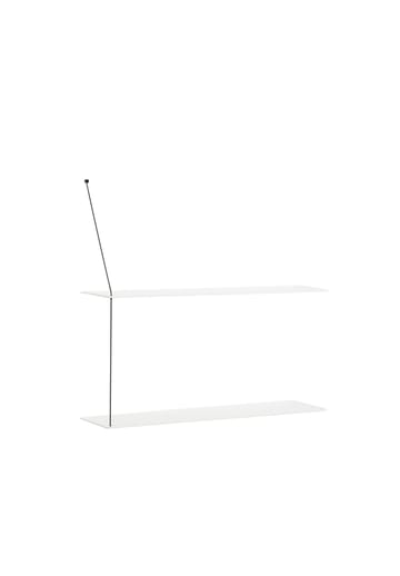 Stedge Wandregal 80cm - Eiche weiß lackiert - Woud