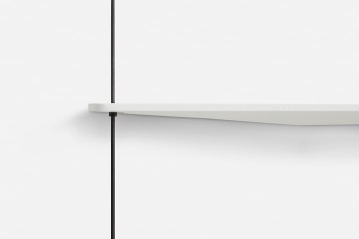 Stedge Wandregal 80cm, Eiche weiß lackiert Woud