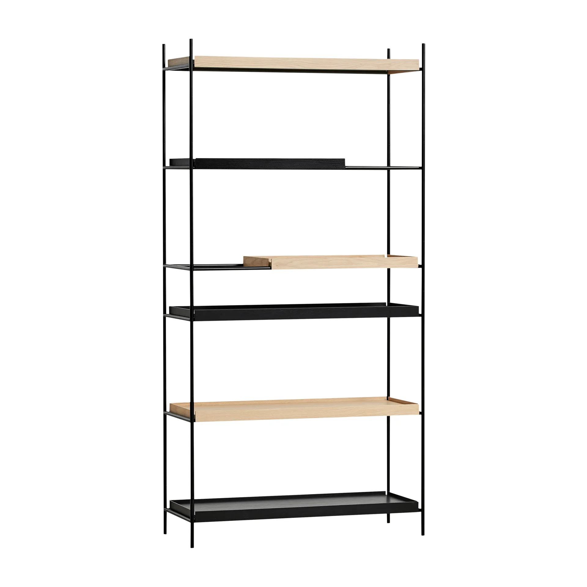 Tray Regal hoch Eiche, 100 x 201 cm, Style 3 Woud