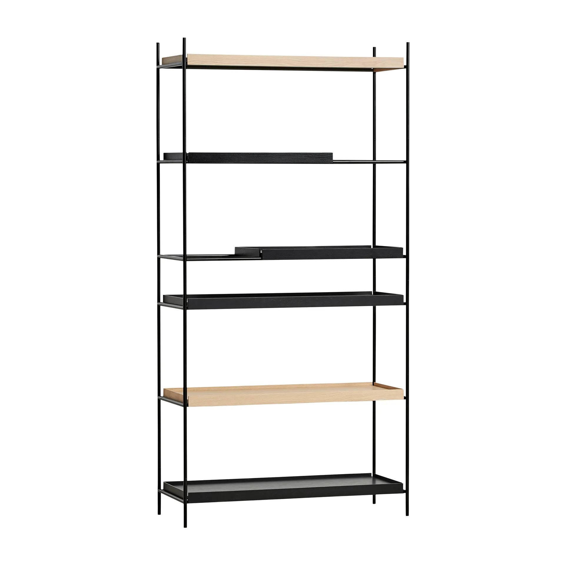 Tray Regal hoch Eiche, 100 x 201 cm, Style 4 Woud