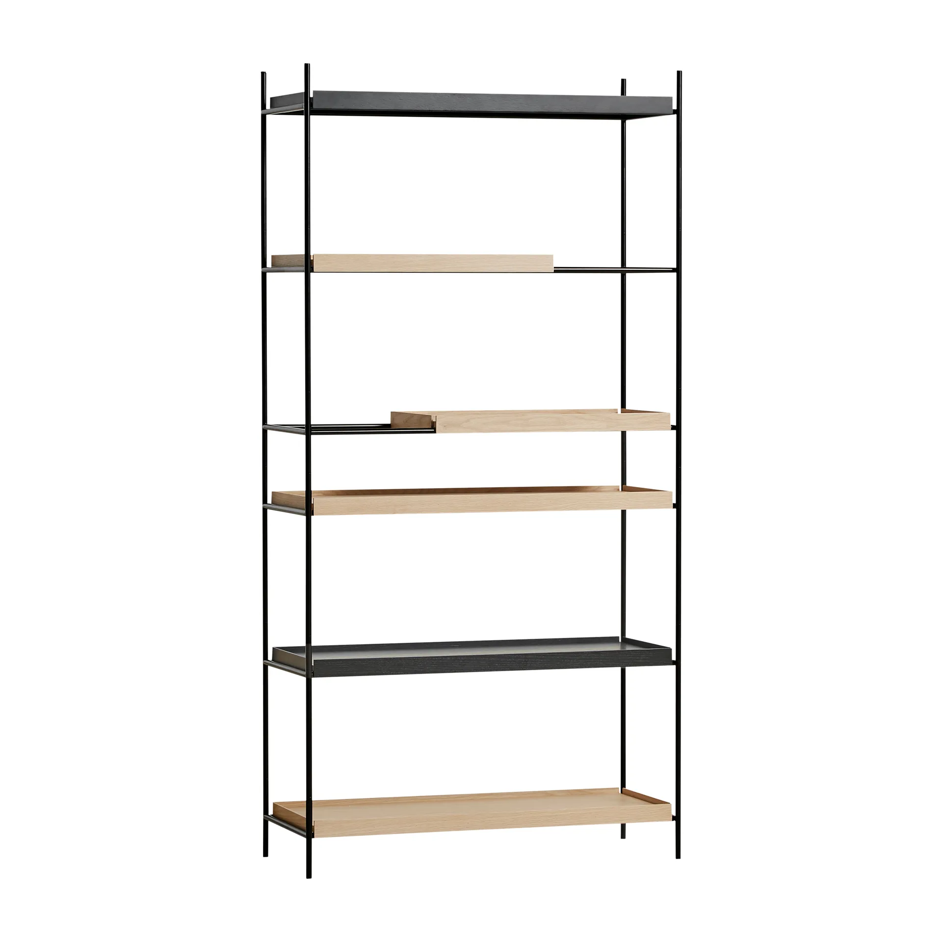 Tray Regal hoch Eiche, 100 x 201 cm, Style 5 Woud