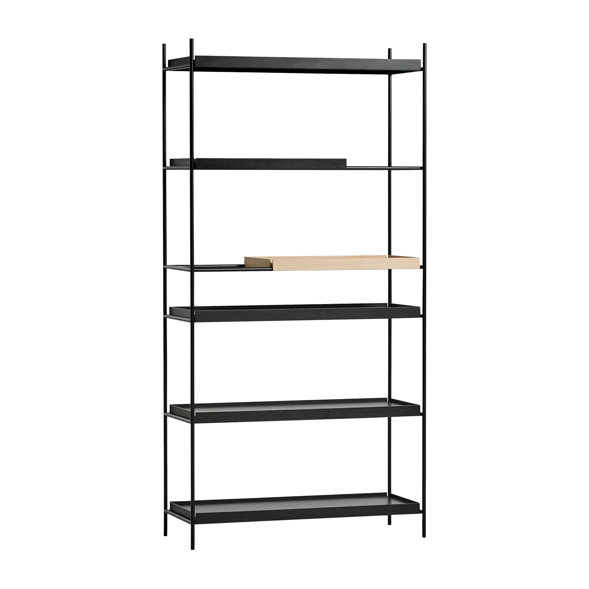 Tray Regal hoch Eiche, 100 x 201 cm, Style 6 Woud