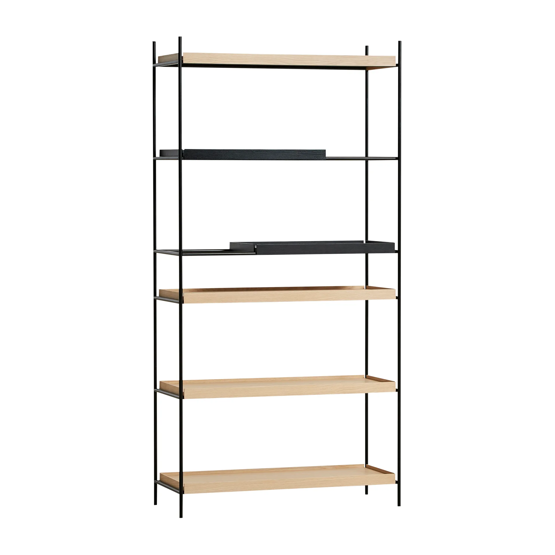 Tray Regal hoch Eiche, 100 x 201 cm, Style 9 Woud