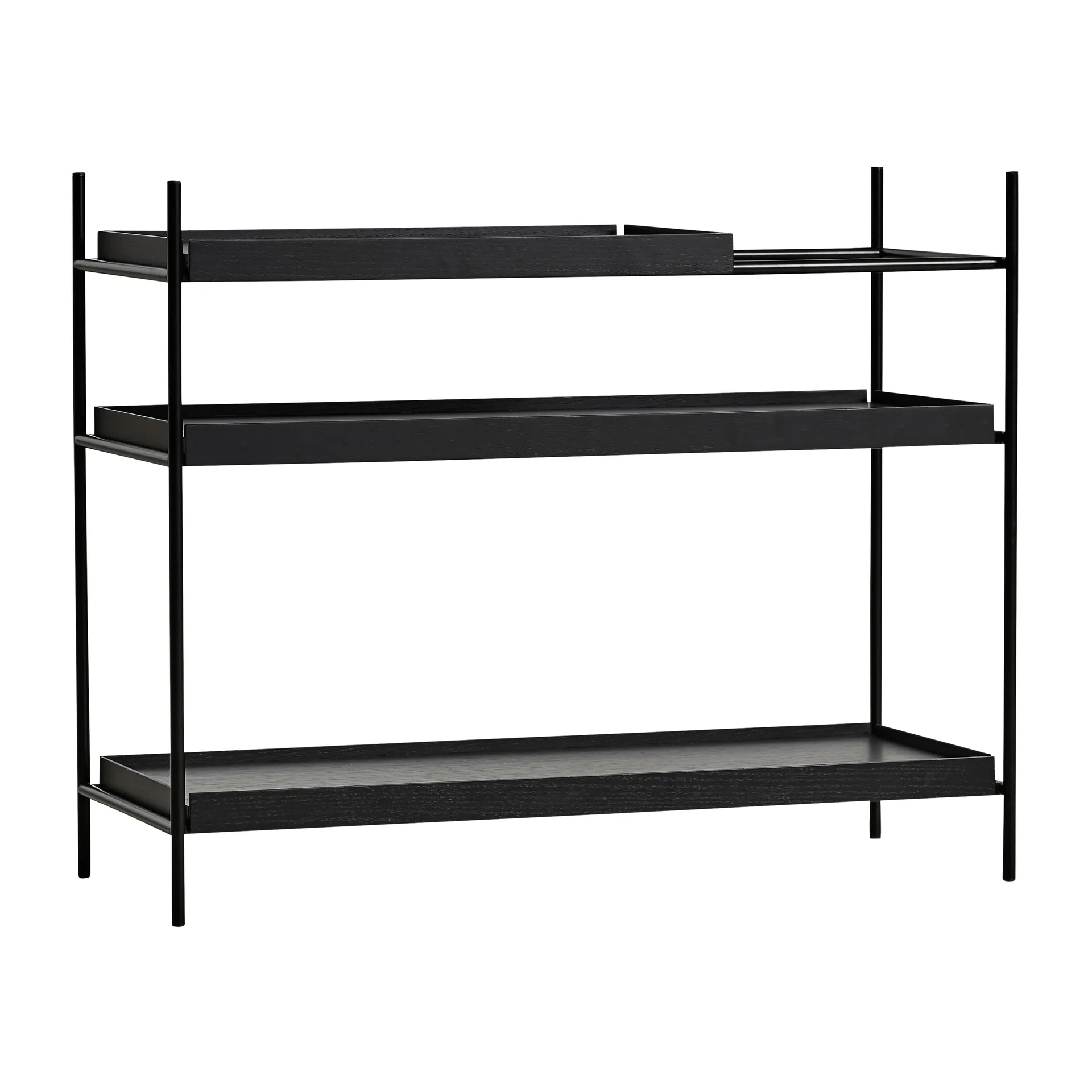 Tray Regal niedrig Eiche, 80 x 100 cm, Style 2 Woud