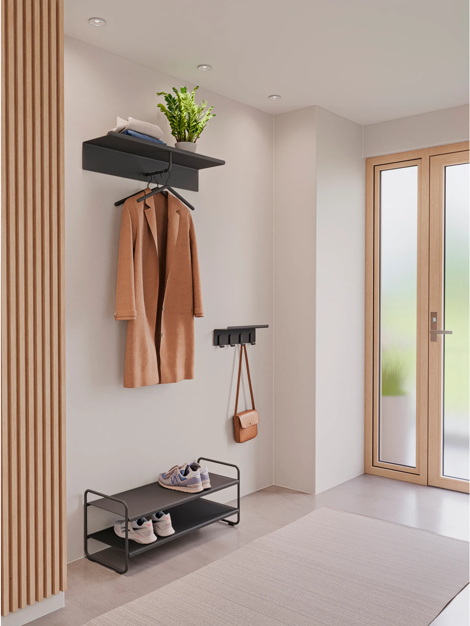A-shoe rack Schuhregal 33x80 cm, Schwarz Zone Denmark