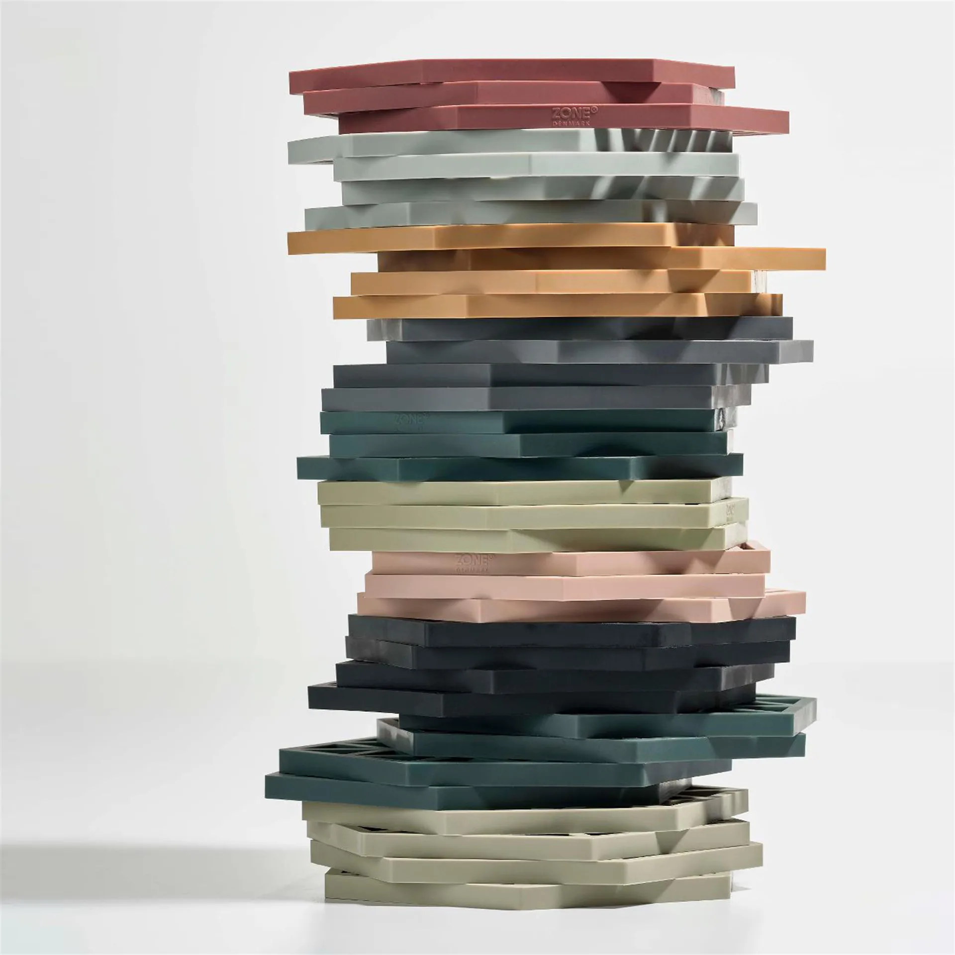 Hexagon Topfuntersetzer, Warm grey Zone Denmark
