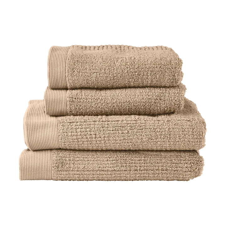 Klassisches Handtuchset 4-teilig - Camel - Zone Denmark