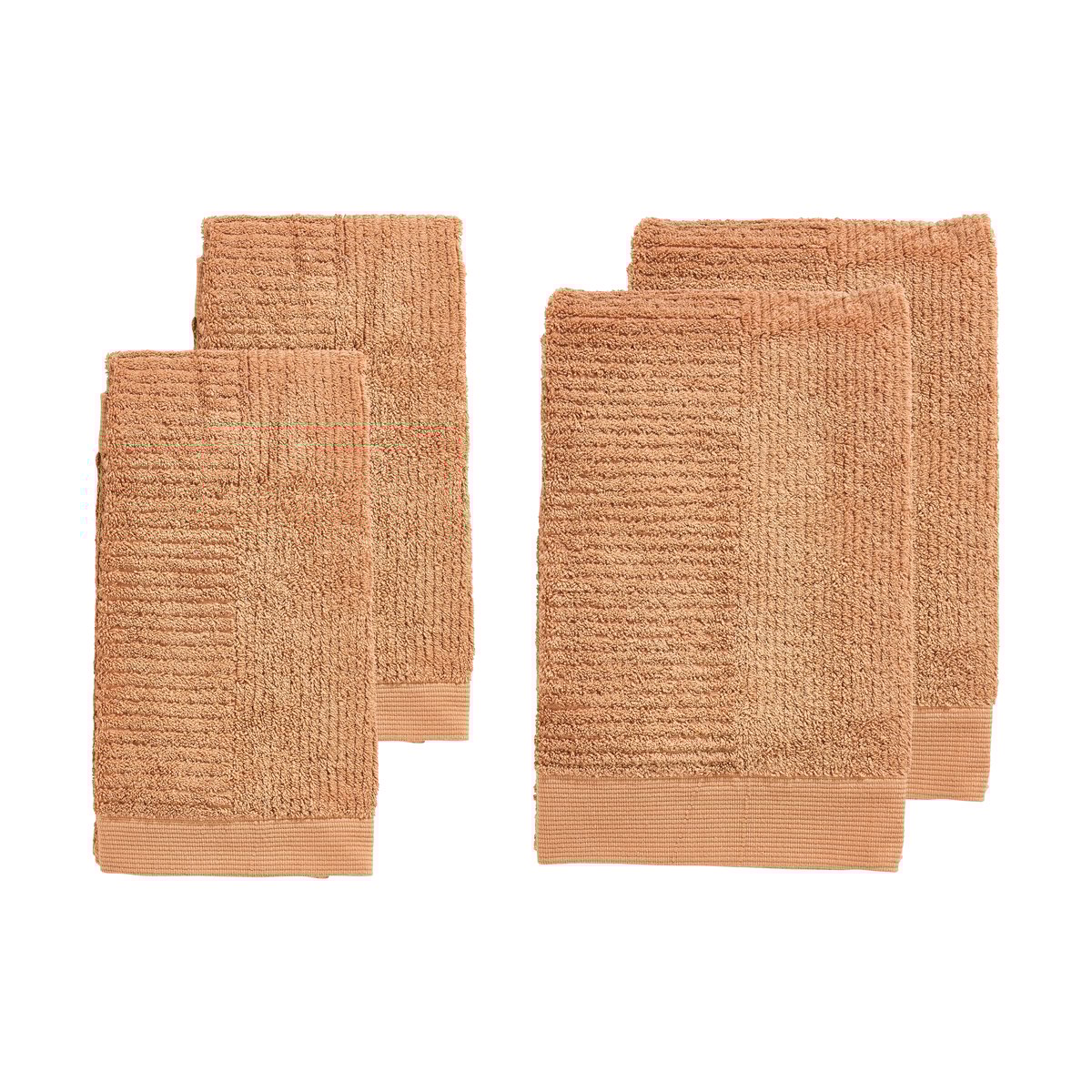 Zone Denmark Klassisches Handtuchset 4-teilig Mandarine