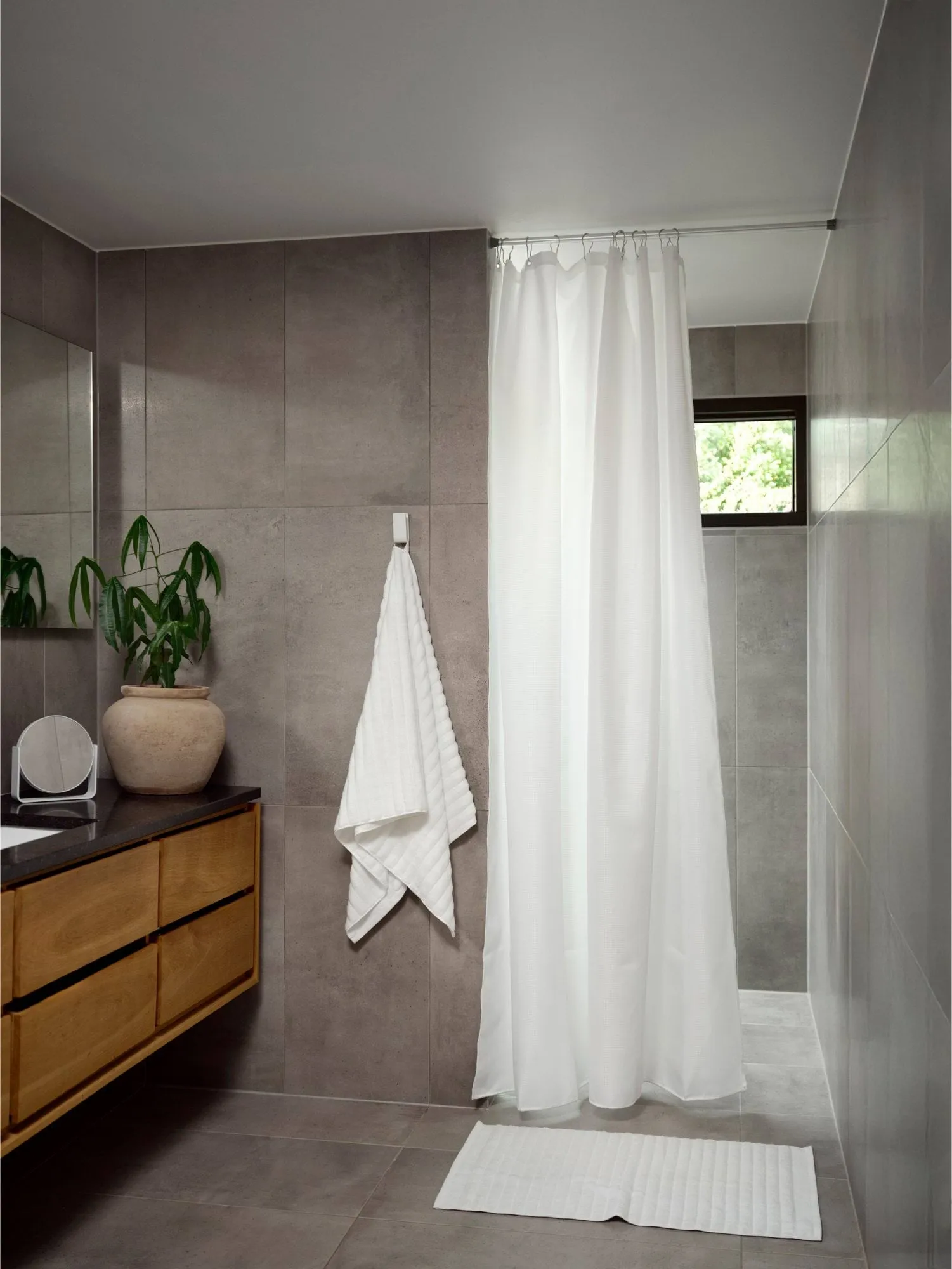 Lux Duschvorhang, White, 180x220 cm Zone Denmark