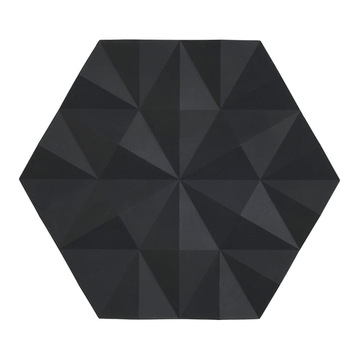 Ori Facet Topfuntersetzer 14 x 16cm, Black Zone Denmark