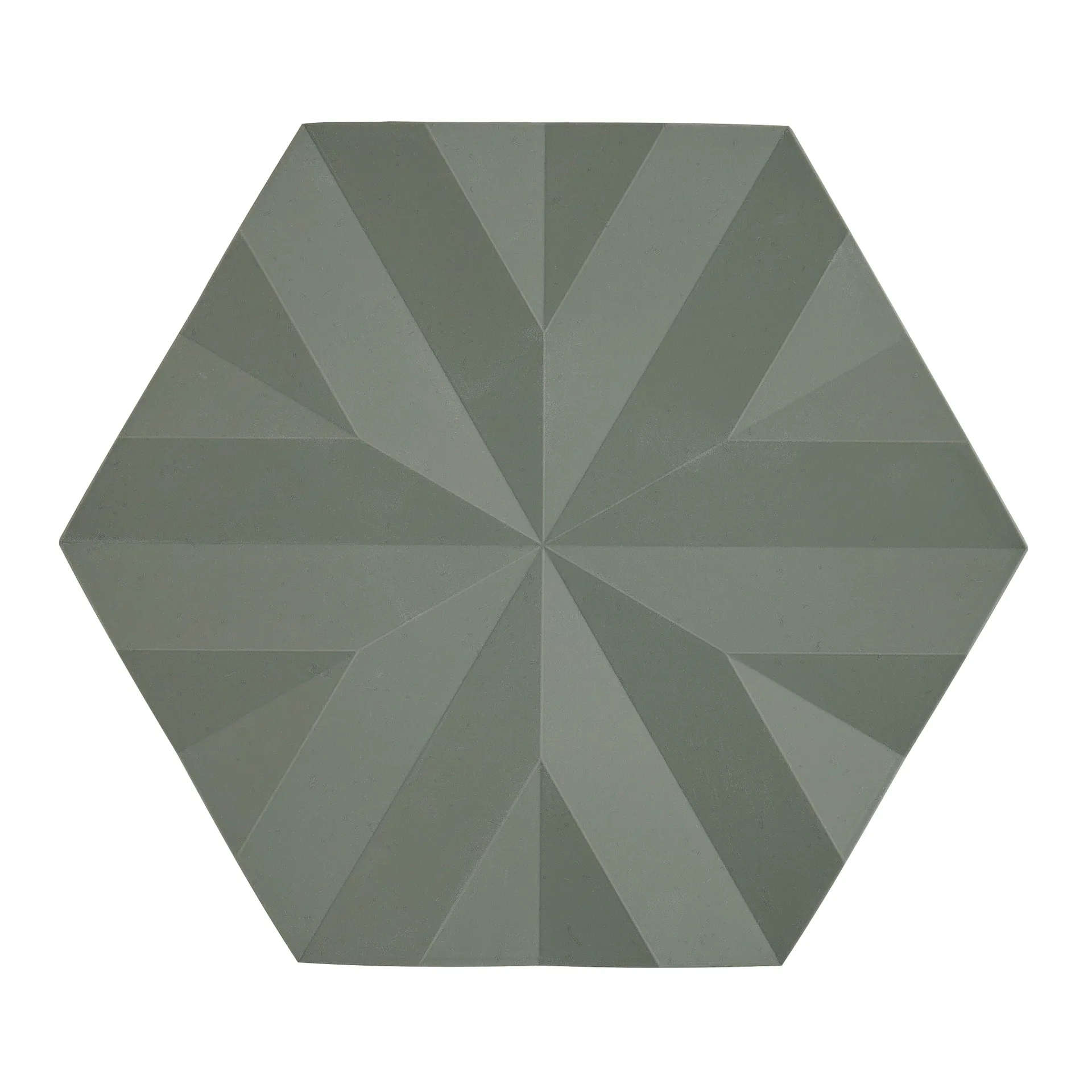 Ori Flake Topfuntersetzer 14 x 16cm, Olive taupe Zone Denmark