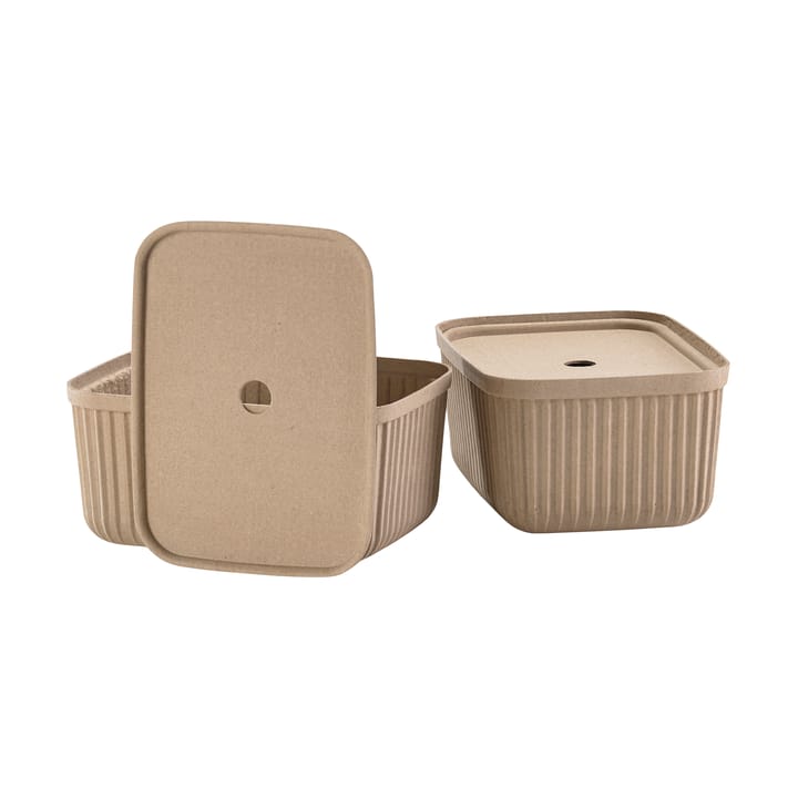 Pulp Aufbewahrungsbox 23x32 cm 2er-Pack - Natural Brown - Zone Denmark