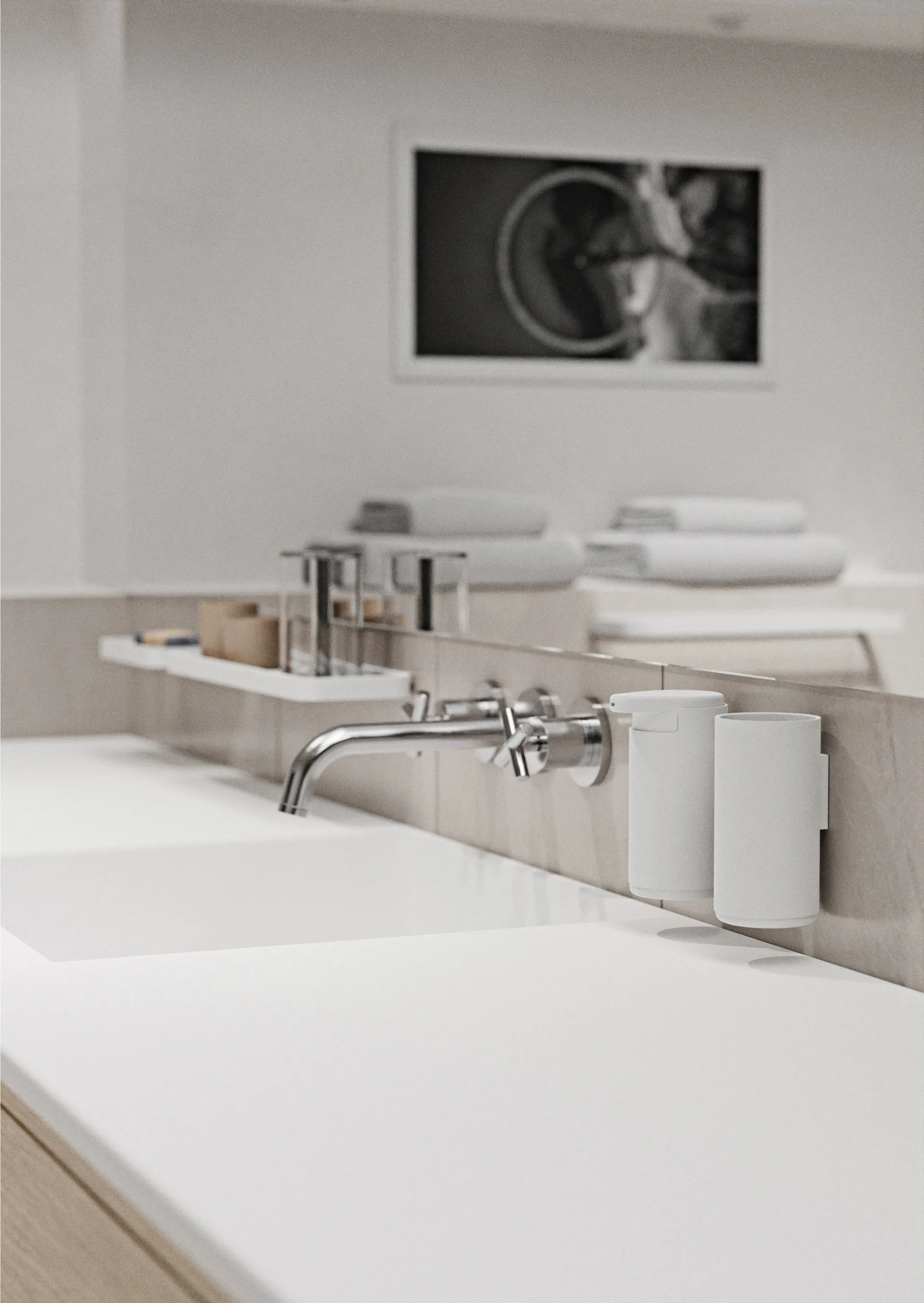 RIM Zahnbürstenhalter Wandmontage 13,6cm, White Zone Denmark