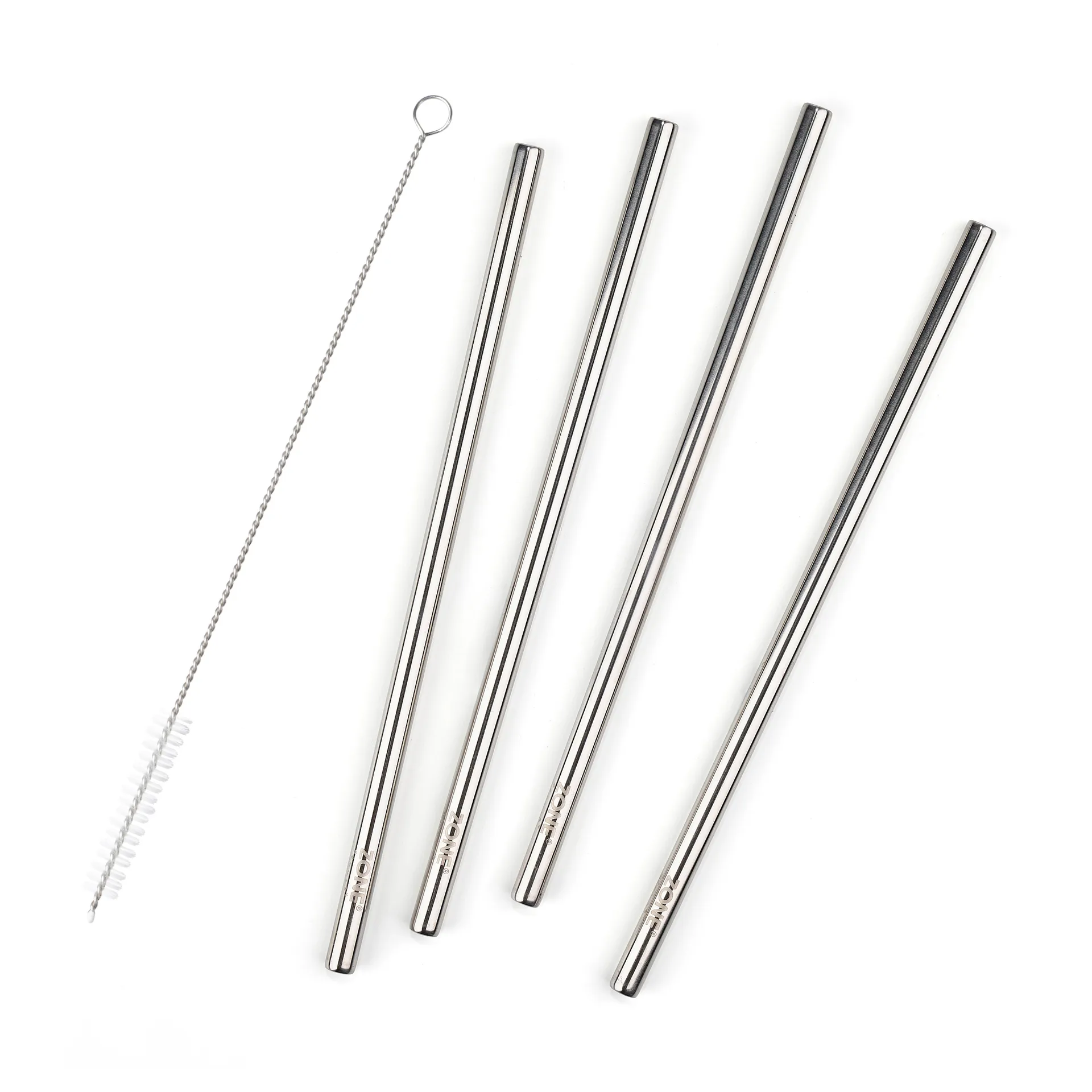 Rocks Strohhalm 21,5cm 4er Pack, Polished steel Zone Denmark