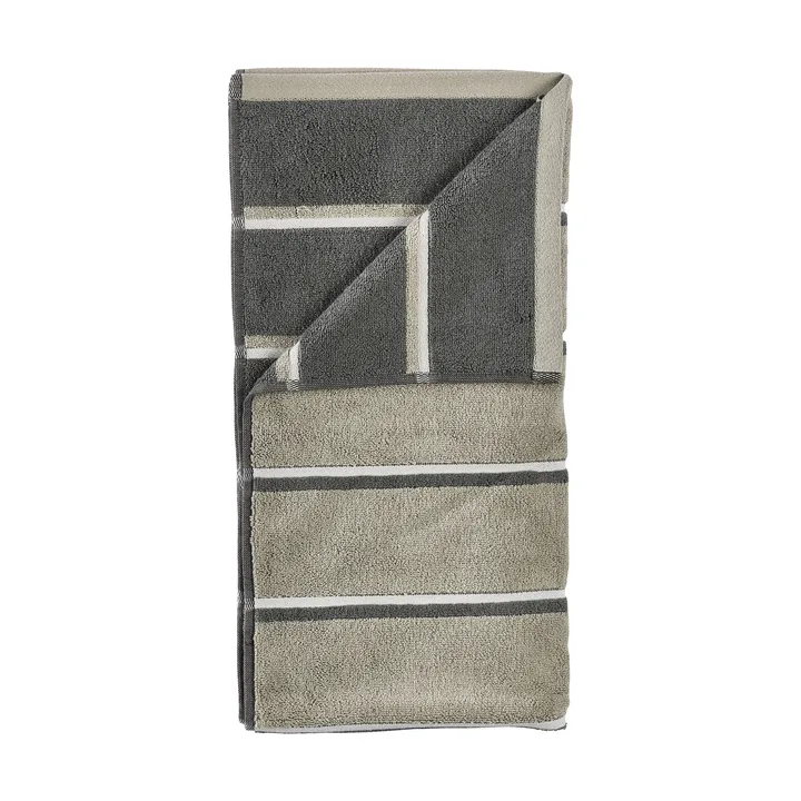 Sauna Handtuch - Eucalyptus-olive green-soft grey, 70x140 cm - Zone Denmark