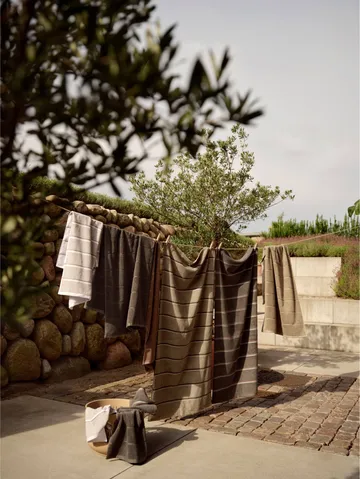 Sauna Handtuch - Grey-blue fog-soft grey, 70x140 cm - Zone Denmark