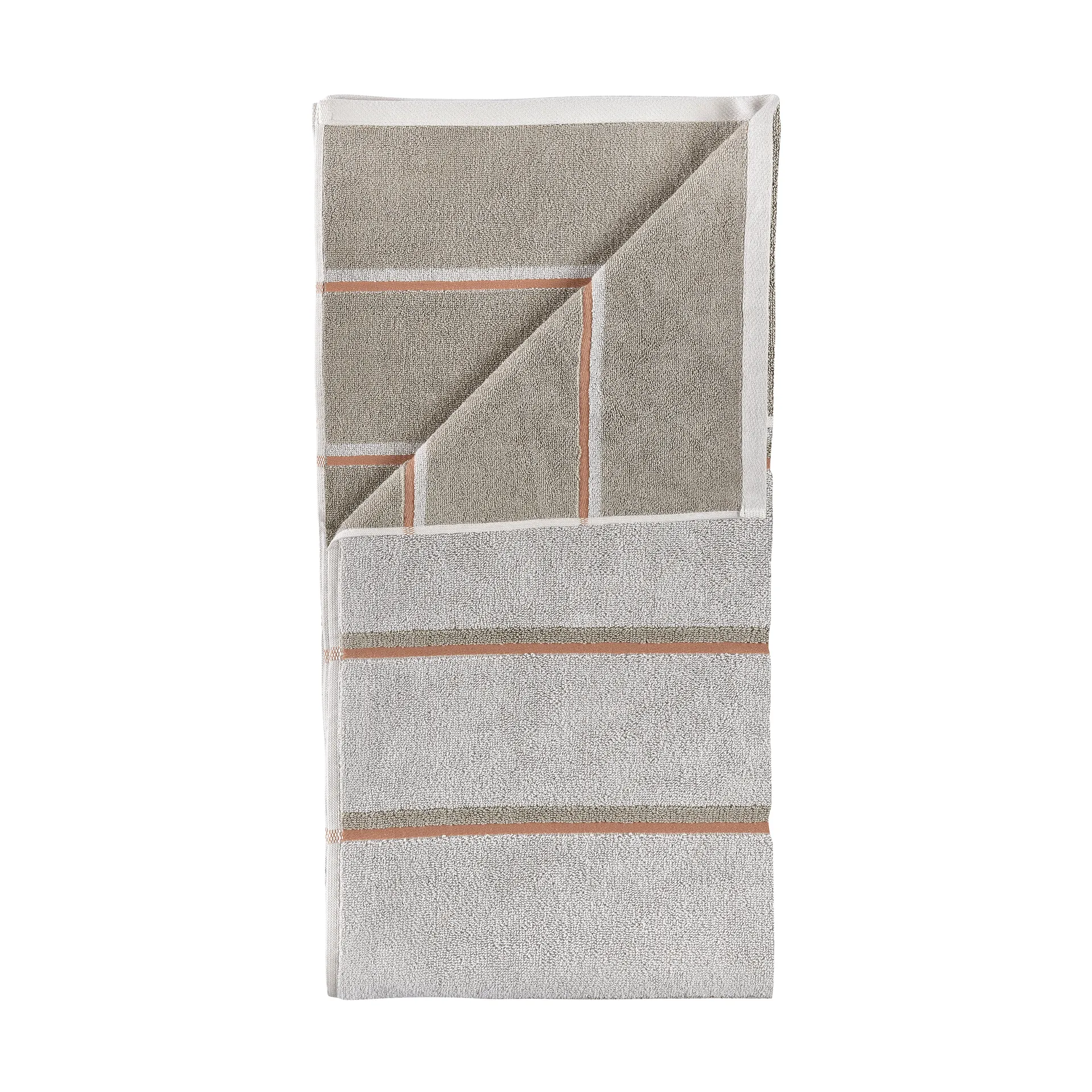 Sauna Handtuch, Soft grey-eucalyptus-terracotta, 70x140 cm Zone Denmark