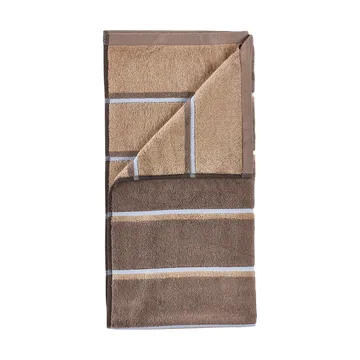 Sauna Handtuch - Taupe-camel-sky blue, 70x140 cm - Zone Denmark
