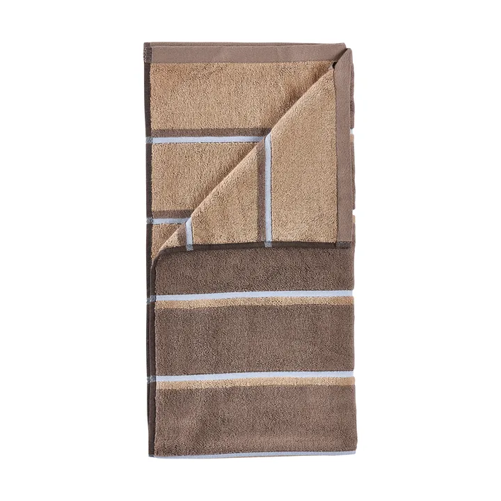 Sauna Handtuch - Taupe-camel-sky blue, 70x140 cm - Zone Denmark