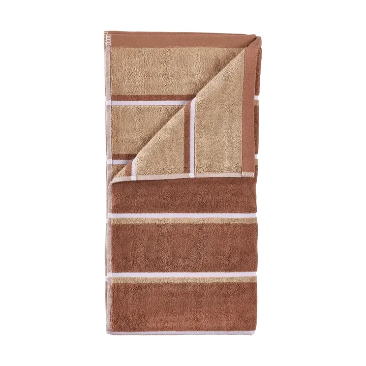 Sauna Handtuch - Terracotta-camel-lupine, 50x100 cm - Zone Denmark