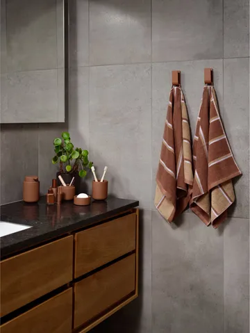 Sauna Handtuch - Terracotta-camel-lupine, 50x100 cm - Zone Denmark