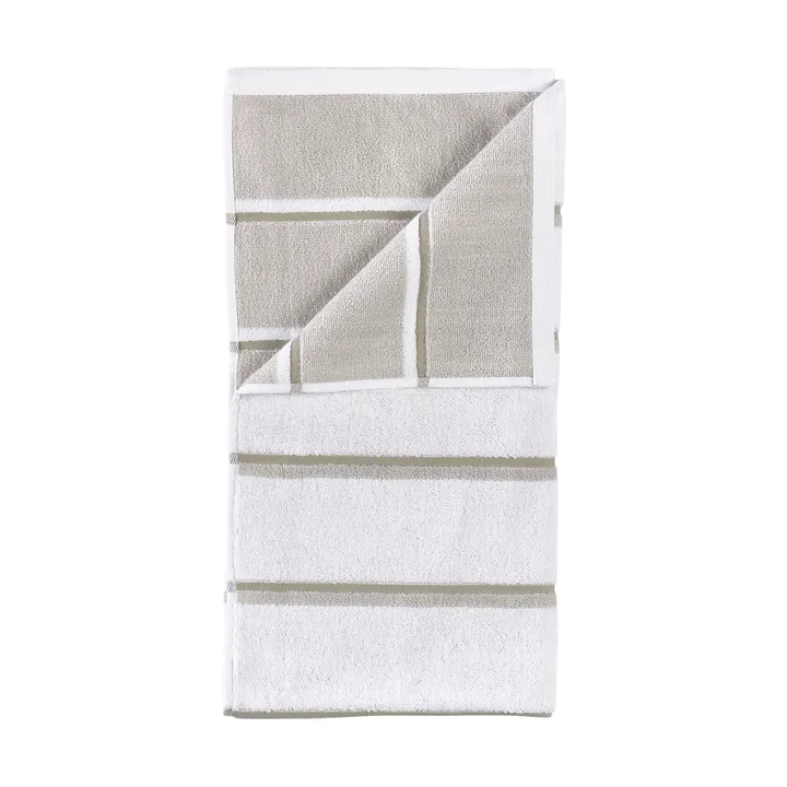 Sauna Handtuch - White-soft grey-eucalyptus, 70x140 cm - Zone Denmark