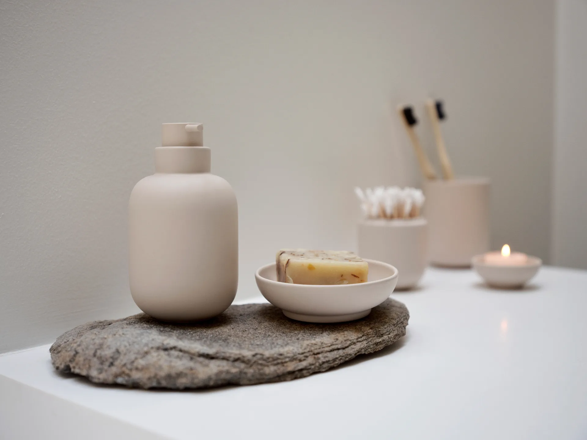 Sensu Zahnputzbecher Ø7,4x9,5 cm, Sand Zone Denmark