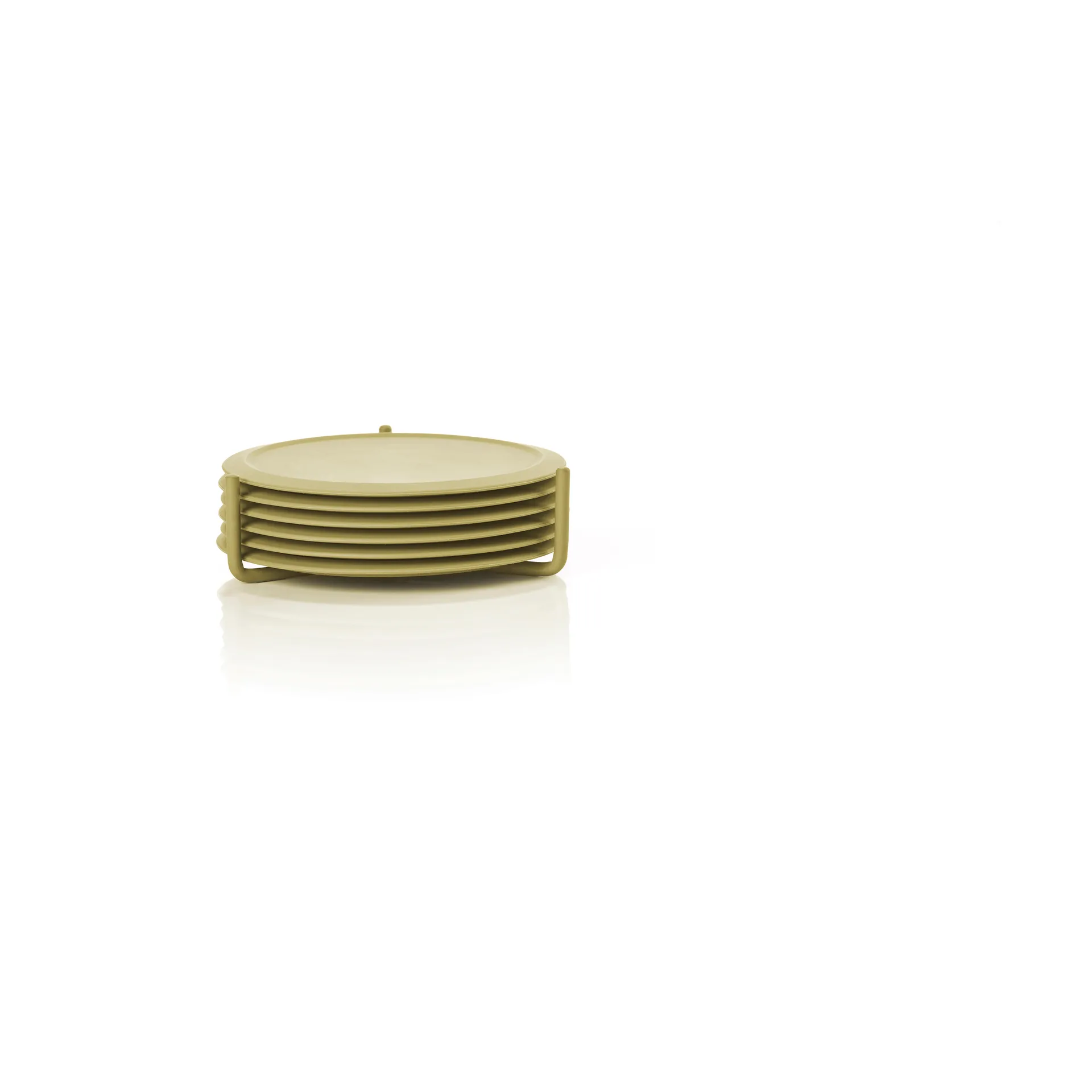 Singles Glasuntersetzer mit Halter, Leek Green Zone Denmark