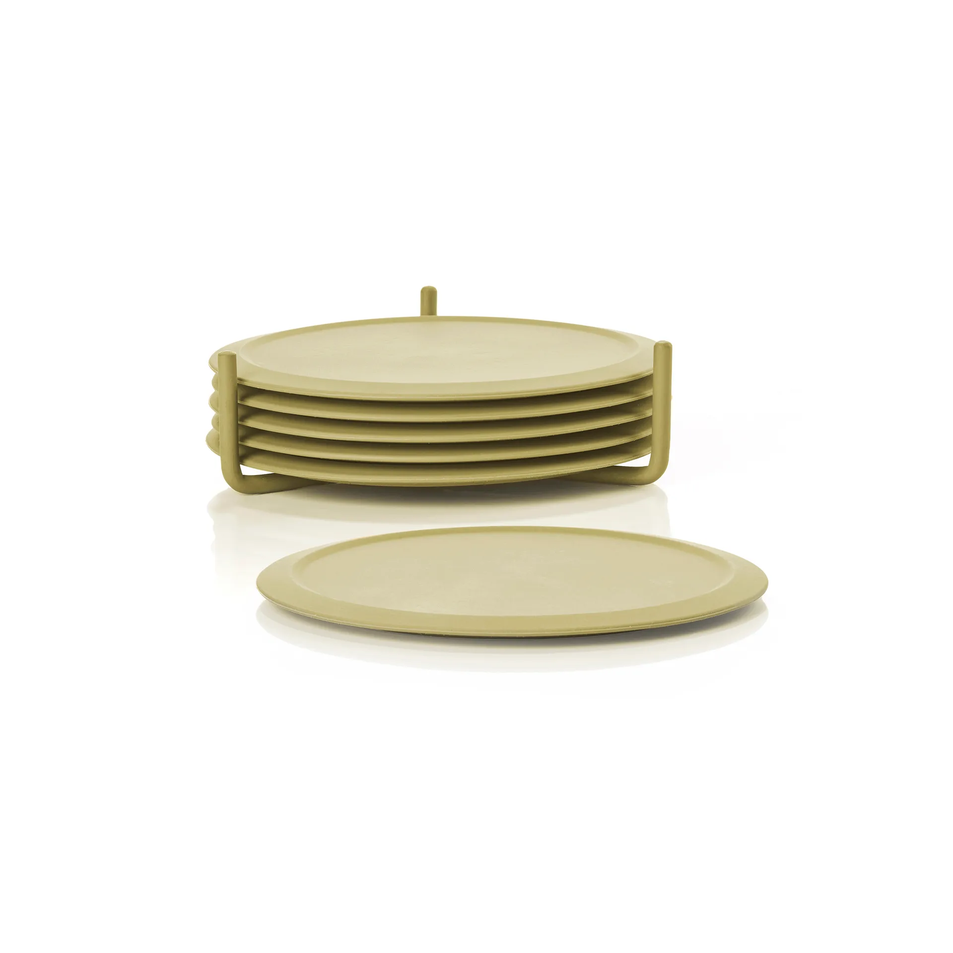 Singles Glasuntersetzer mit Halter, Leek Green Zone Denmark
