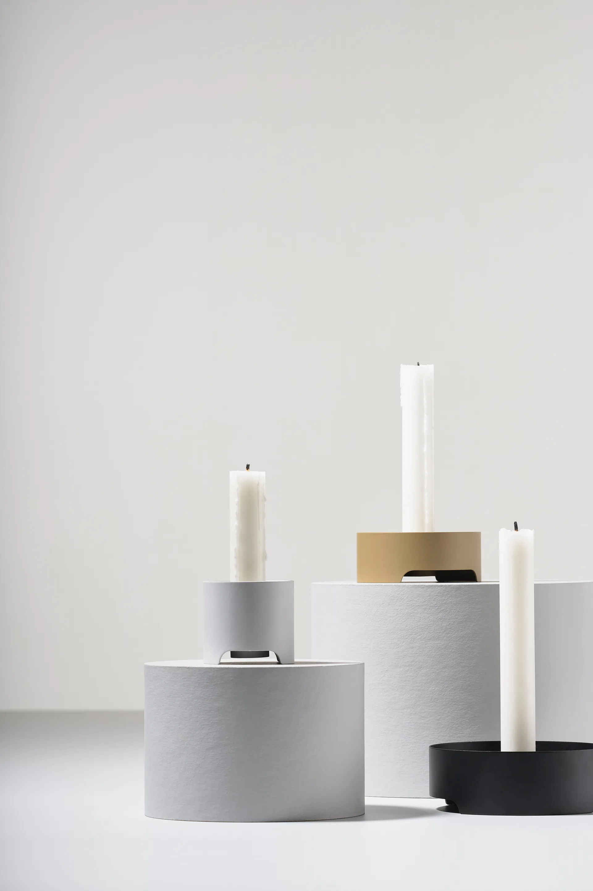 Singles Kerzenhalter Ø9cm, Black Zone Denmark