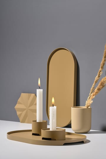 Singles Kerzenhalter Ø9cm - Khaki - Zone Denmark