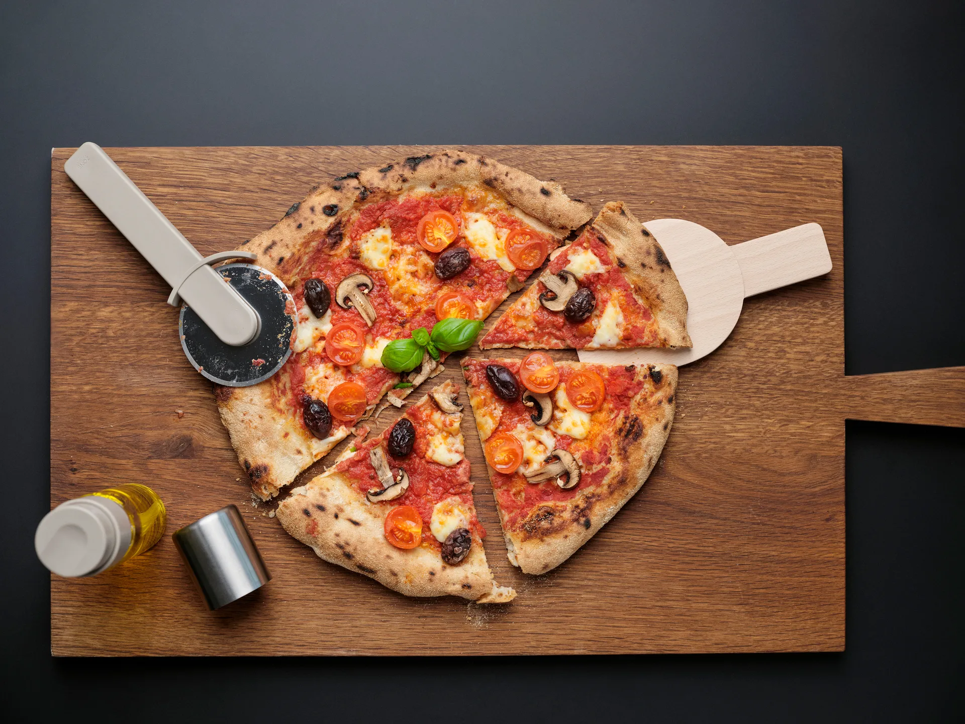 Singles Pizzaset 3 Teile, Sanftes Taupe Zone Denmark