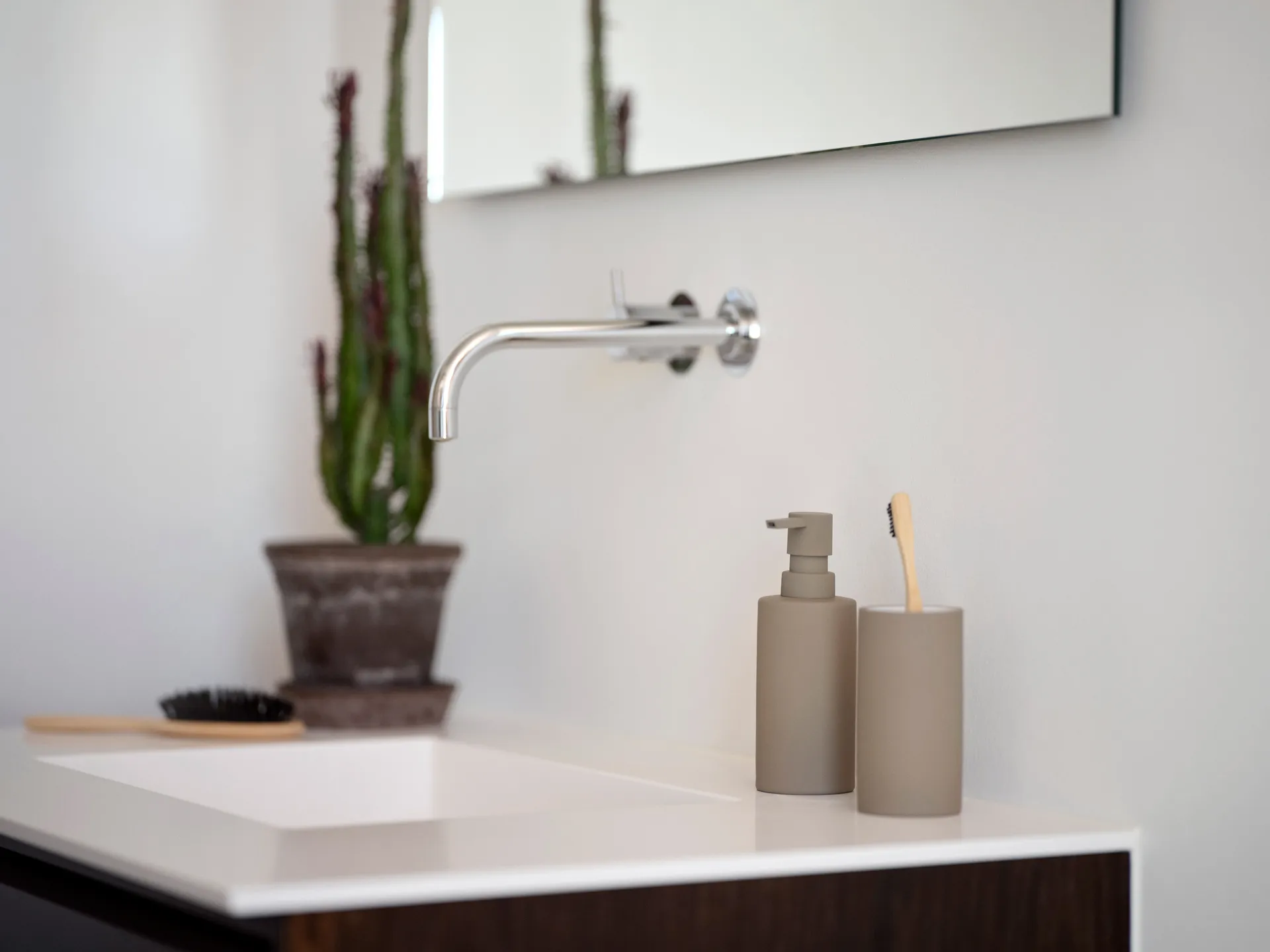 Solo Zahnputzbecher, Taupe Zone Denmark