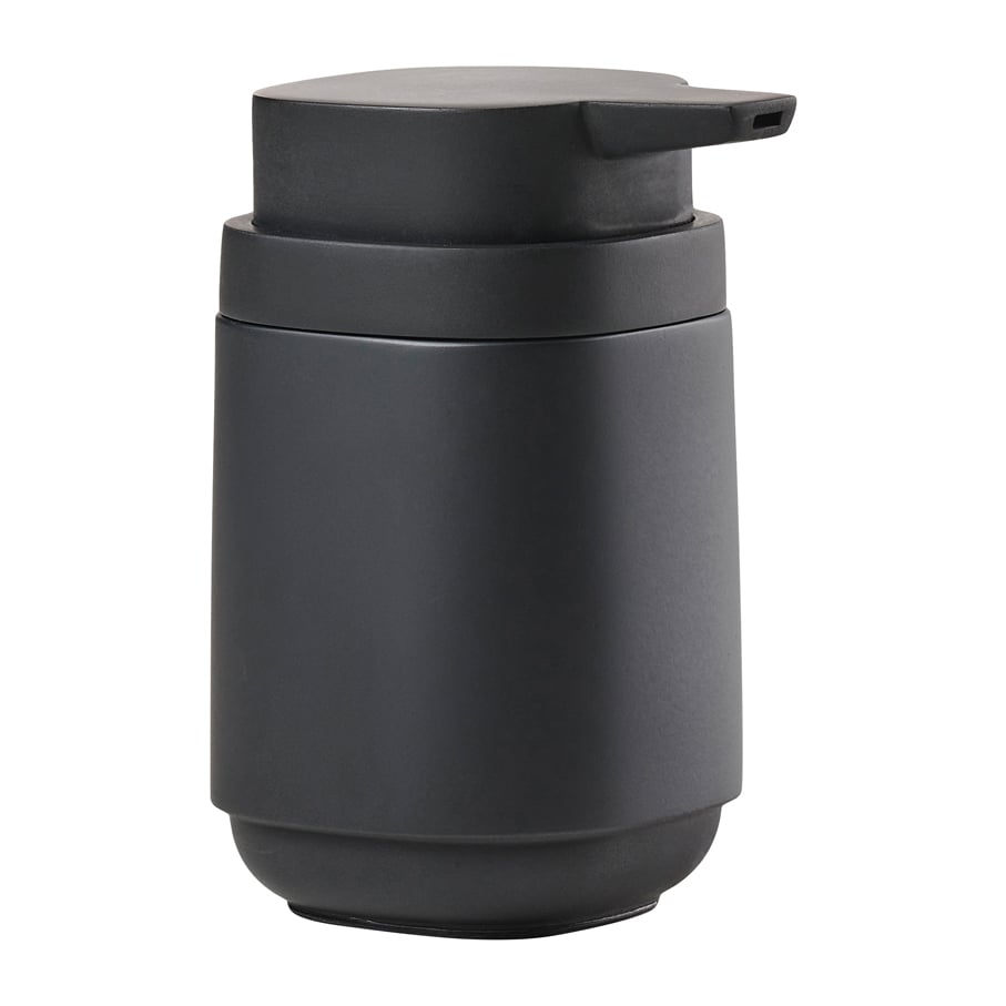 Zone Denmark Time Seifenspender 13cm Black | Skandinavisches Design | Seifenspender & Seifenschalen | Schwarz