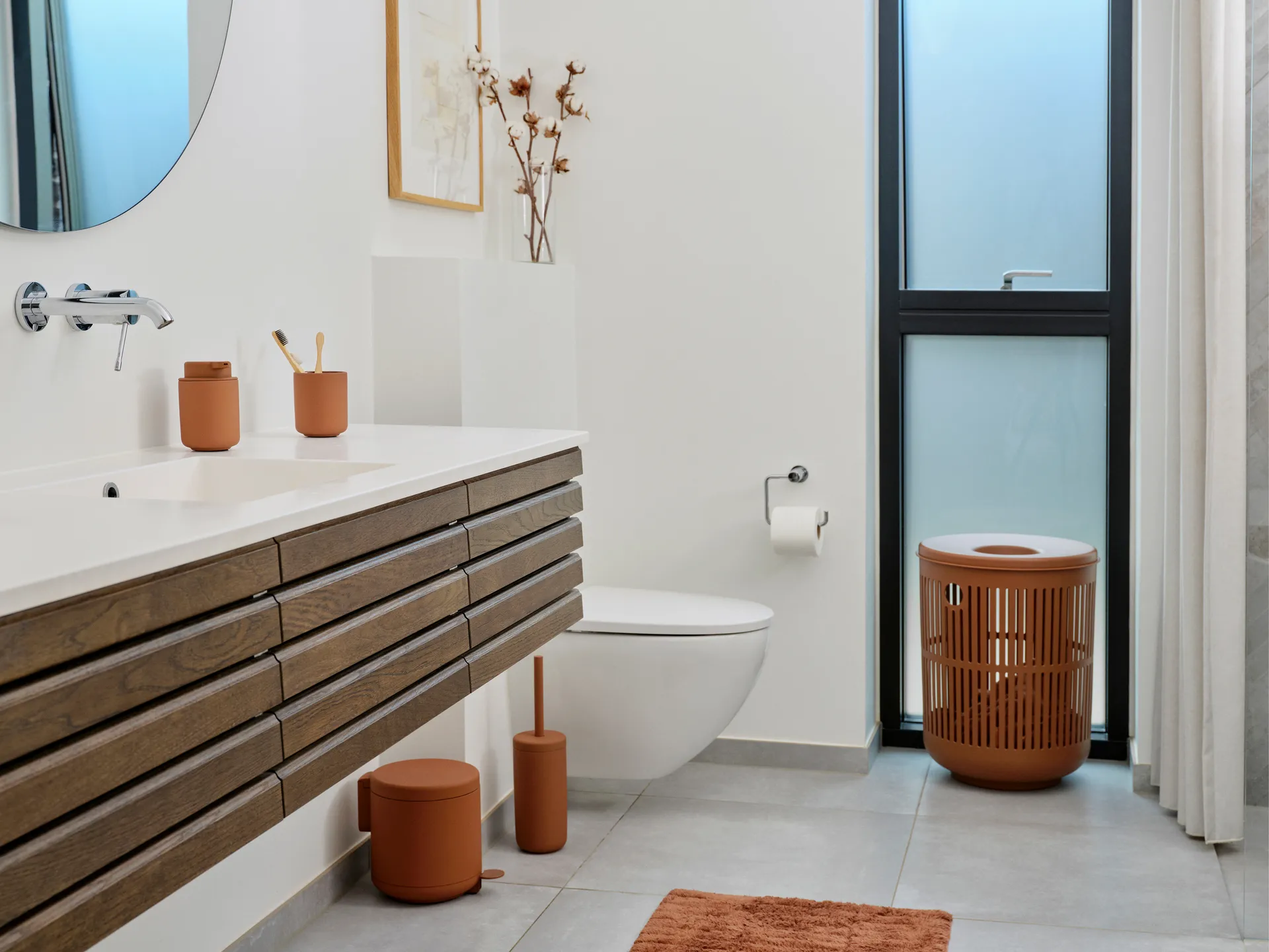 Ume Toilettenbürste, Terracotta Zone Denmark