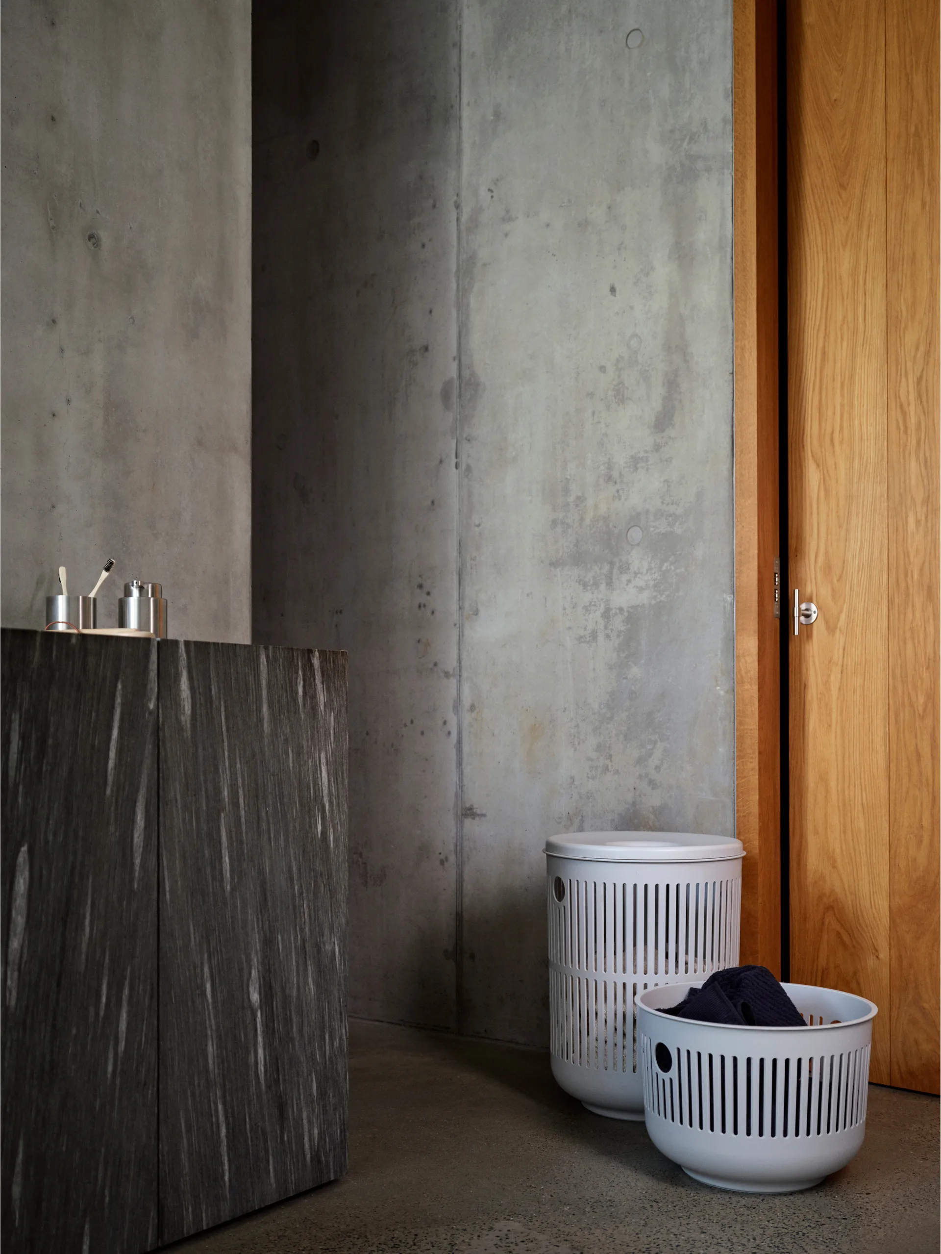 Ume Wäschekorb Ø40x29 cm, Soft Grey Zone Denmark