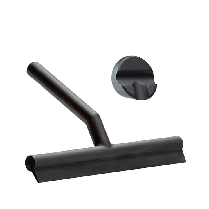 Wiper Duschabzug - Black, mit Halter - Zone Denmark