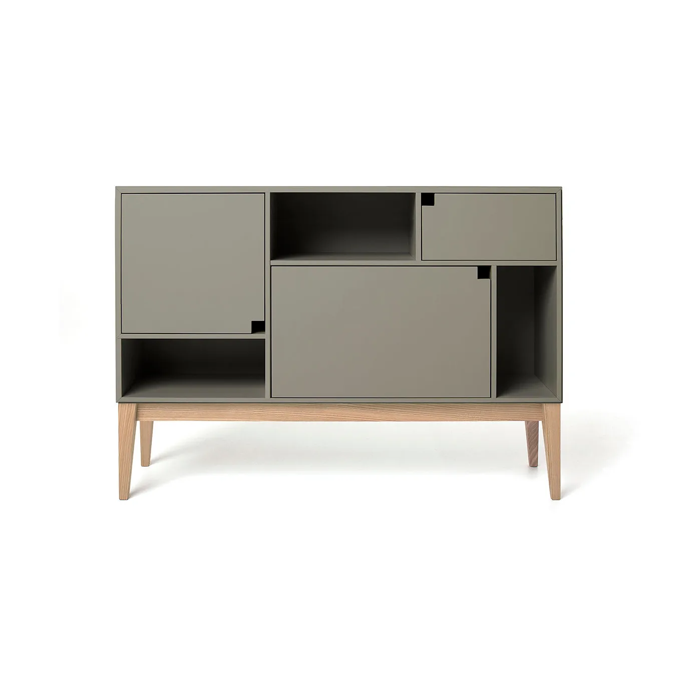 Citti 6 x 3 Schrank, Mole grey-Eichenstativ matt lackiert Zweed
