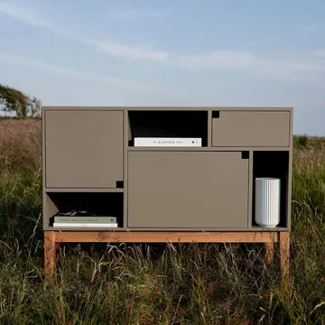 Citti 6 x 3 Schrank - Mole grey-Eichenstativ matt lackiert - Zweed