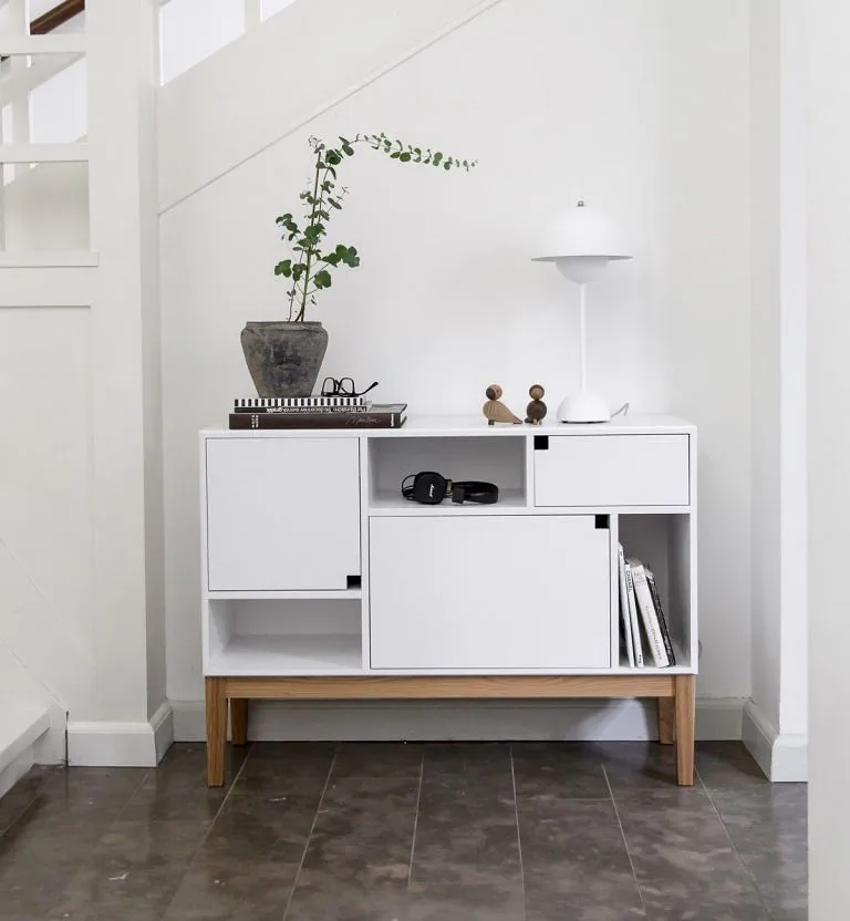 Citti 6 x 3 Schrank, White, eichengestell matt lackiert Zweed