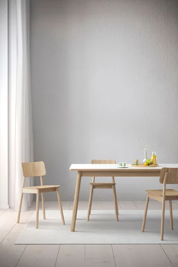 Dino 200 Esstisch - Weiß, Eichengestell, new - Zweed