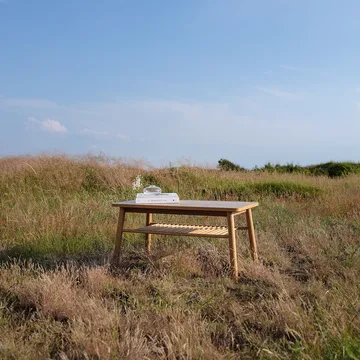 Mino Beistelltisch - Weiß/Eiche - Zweed