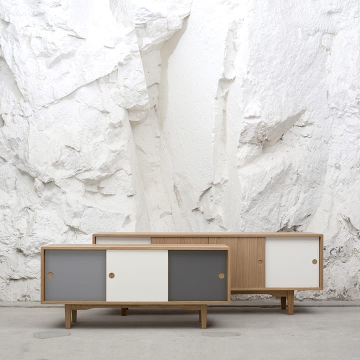 Moodi 180 Sideboard - Grau/weiß, Eiche - Zweed