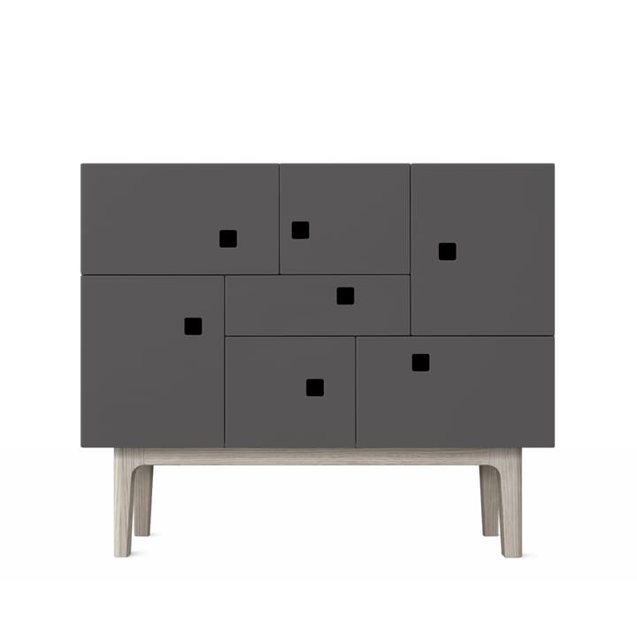 Peep C1 Schrank - Slate grey, Eiche weiß pigmentiert - Zweed