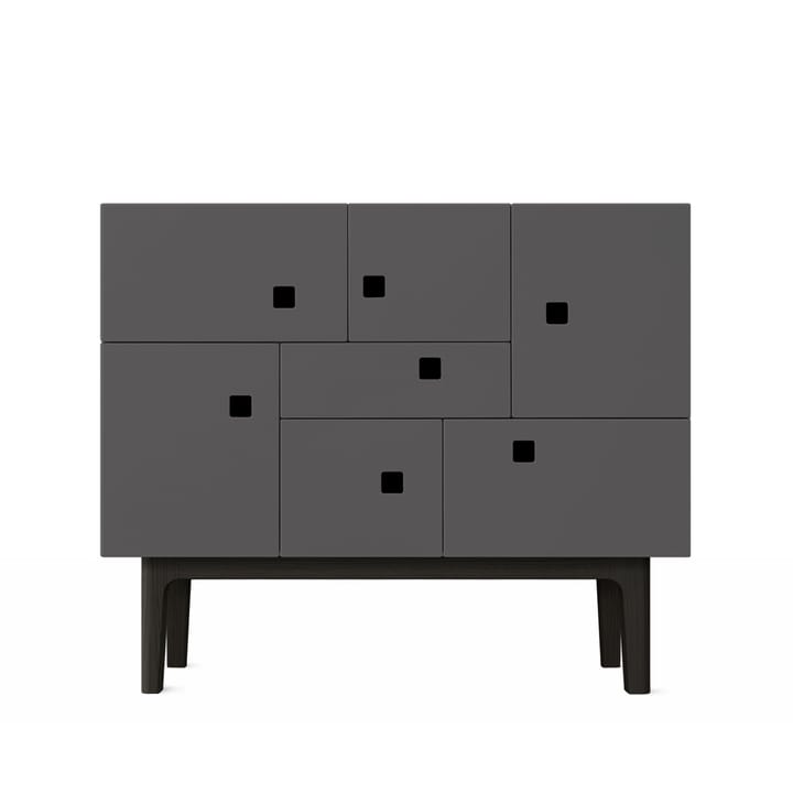 Peep C1 Schrank - Slate grey, Gestell schwarz lackiert - Zweed