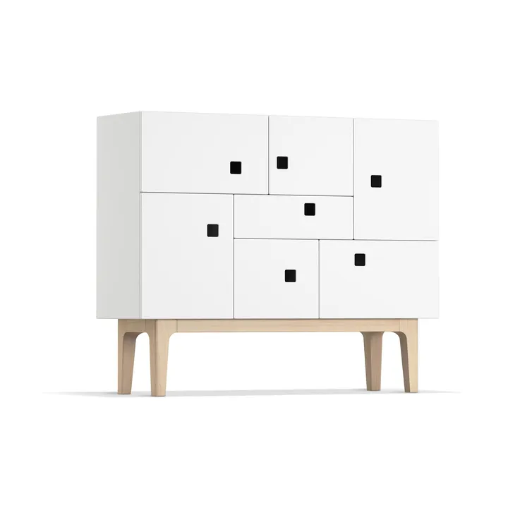 Peep C1 Schrank - Weiß, Eiche weiß pigmentiert - Zweed