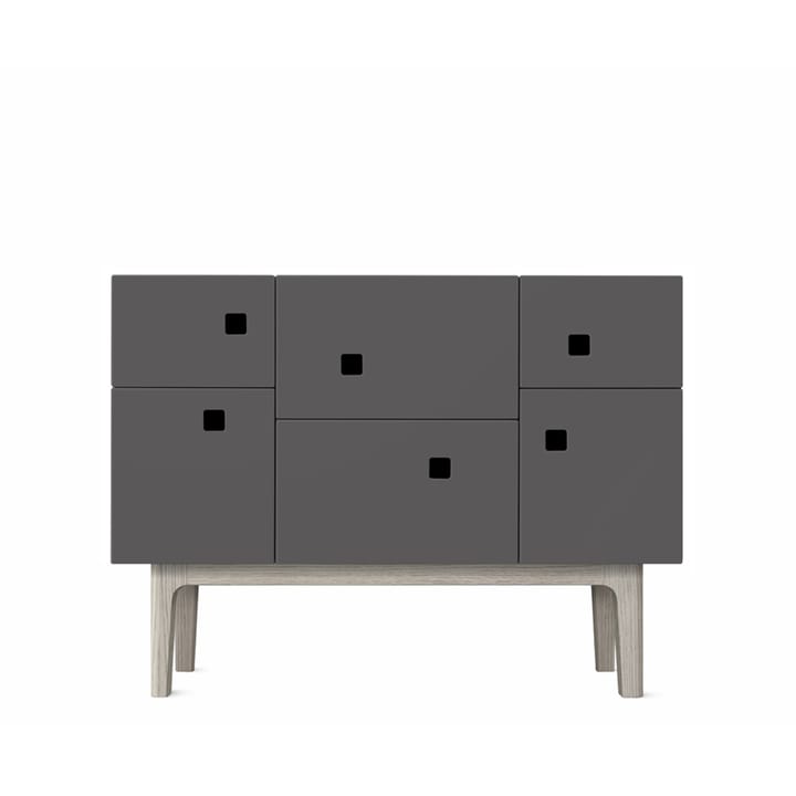 Peep C2 Schrank - Slate grey, Eiche weiß pigmentiert - Zweed