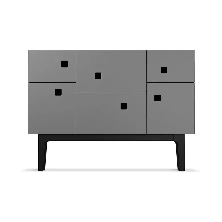Peep C2 Schrank - Slate grey, schwarz lackiert - Zweed