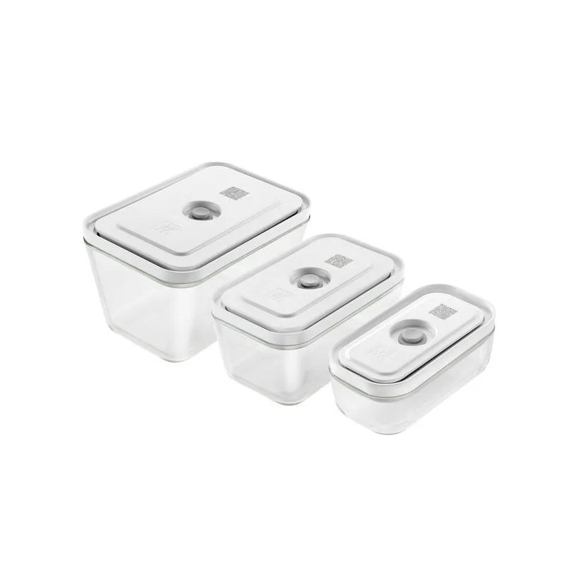 Fresh & save Vakuum Lunchbox 3-teilig, Borosilikatglas Zwilling