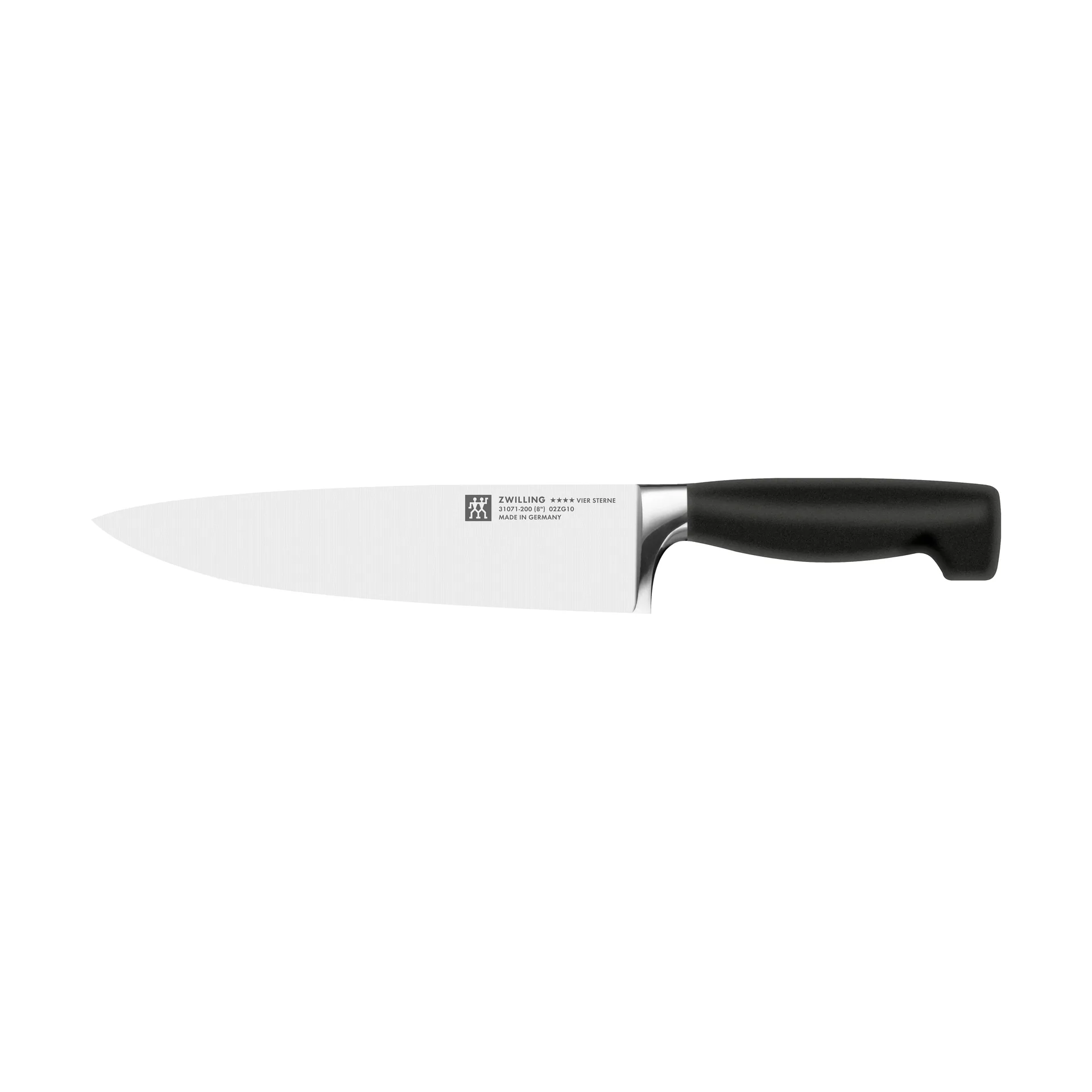 Zwilling Four star Kochmesser 20 cm, Schwarz-Edelstahl Zwilling